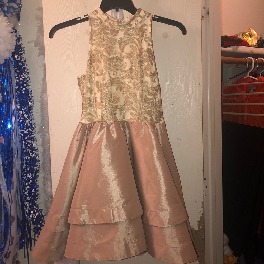 Gold dress